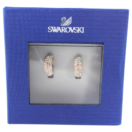 Swarovski Pink Crystal Strass Small Hoop Earrings
