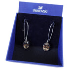 Swarovski Topaz Crystal Wire Drop Earrings