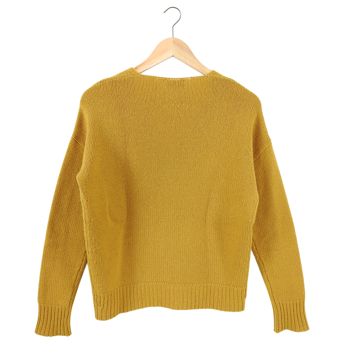 Theory Mustard Yellow Cashmere V neck Sweater - S
