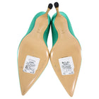 The Row Aloe Green Satin Pumps Shoes - 41