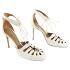 The Row Ivory Lace Up High Heel Sandals - 9.5