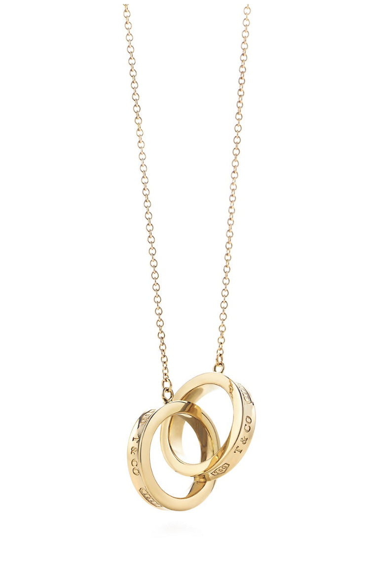 Tiffany gold ring necklace Clearance