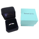Tiffany 18k White Gold Vintage 1993 Amethyst Heart Ring - 5.75