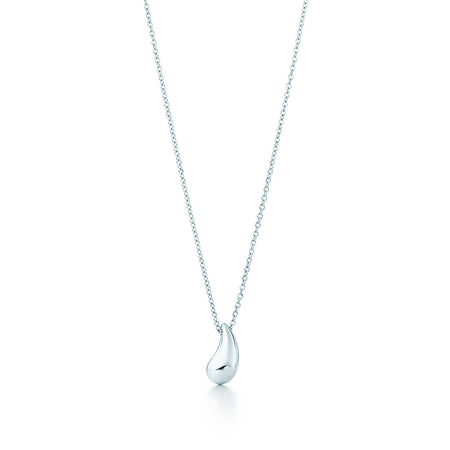 Tiffany & Co. Elsa Peretti Sterling Silver Tear Drop Necklace