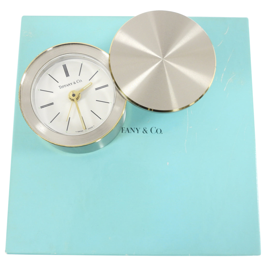 Tiffany & Co. Travel Alarm Clock / Desk Clock – I MISS YOU VINTAGE
