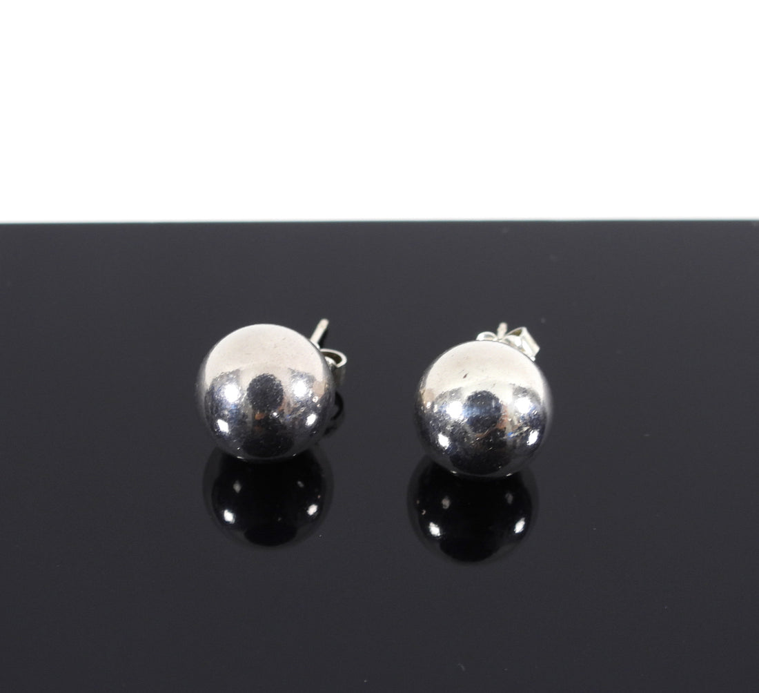 Tiffany Sterling Silver 10mm Ball Earrings