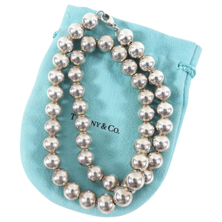 Tiffany & Co.  Sterling Silver 10mm Ball Necklace