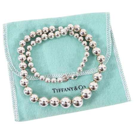 Tiffany & Co.  Sterling Hardwear Graduated Ball Necklace