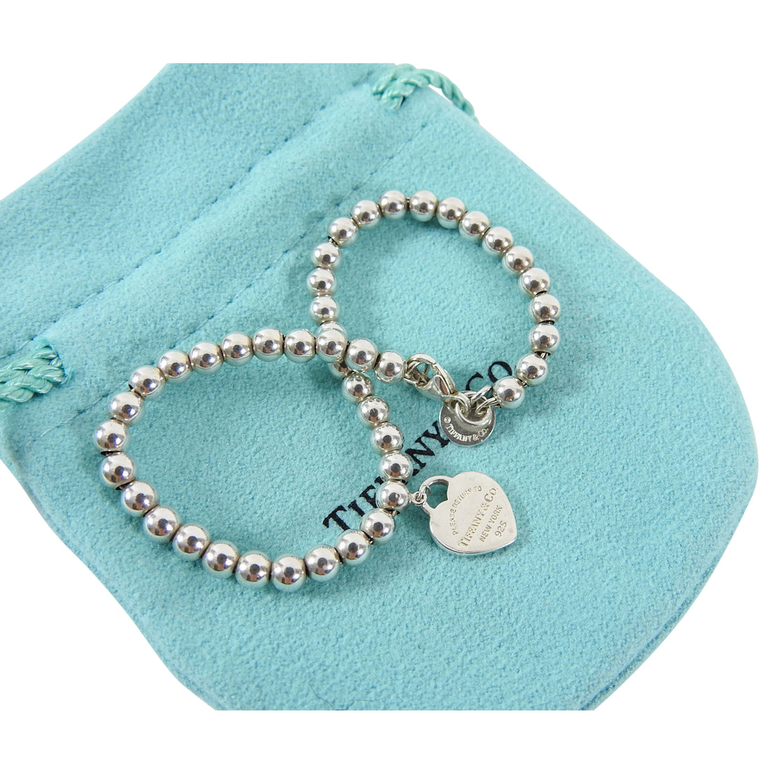 TIFFANY & CO. 18k Rose Gold 3 Piece Diamond Heart Pendant Bracelet 6.5'' |  eBay