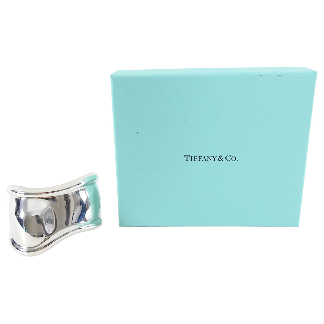 Tiffany & Co. Elsa Peretti Sterling Silver Bone Cuff Bracelet