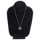 Tiffany and Co. Elsa Peretti Sterling Silver Open Heart Pendant Necklace