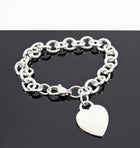 Tiffany & Co.  Sterling Silver Heart Tag Bracelet