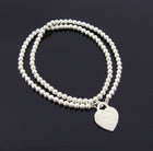 Tiffany and Co. Return to Tiffany Small Heart Tag on Bead Necklace