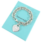 Tiffany Return To Tiffany Heart Tag Charm Bracelet Sterling Silver - XS