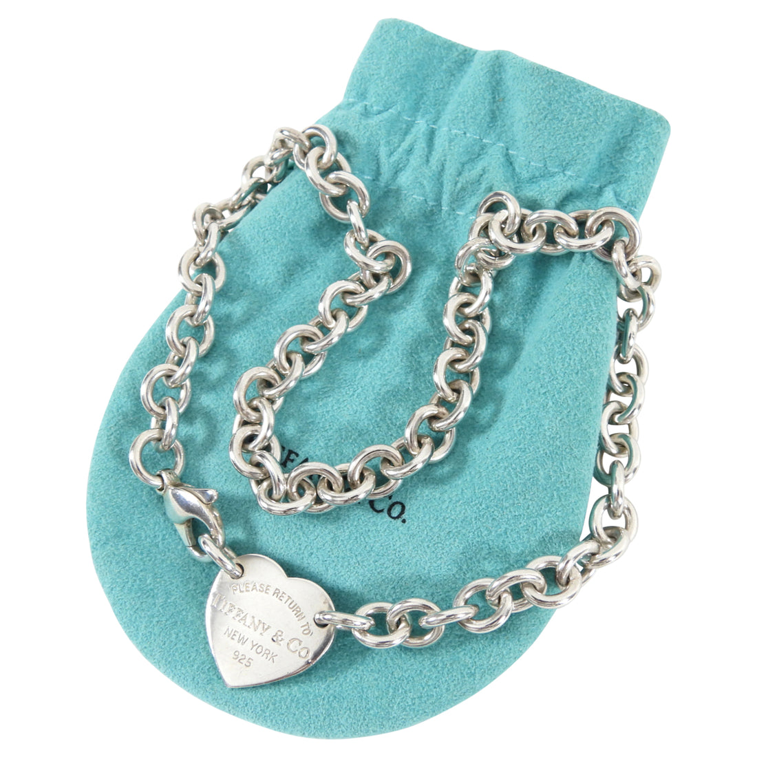 Tiffany & Co. Please Return To Tiffany Sterling Silver Heart Tag Necklace|  Tiffany & Co.| Buy at TrueFacet