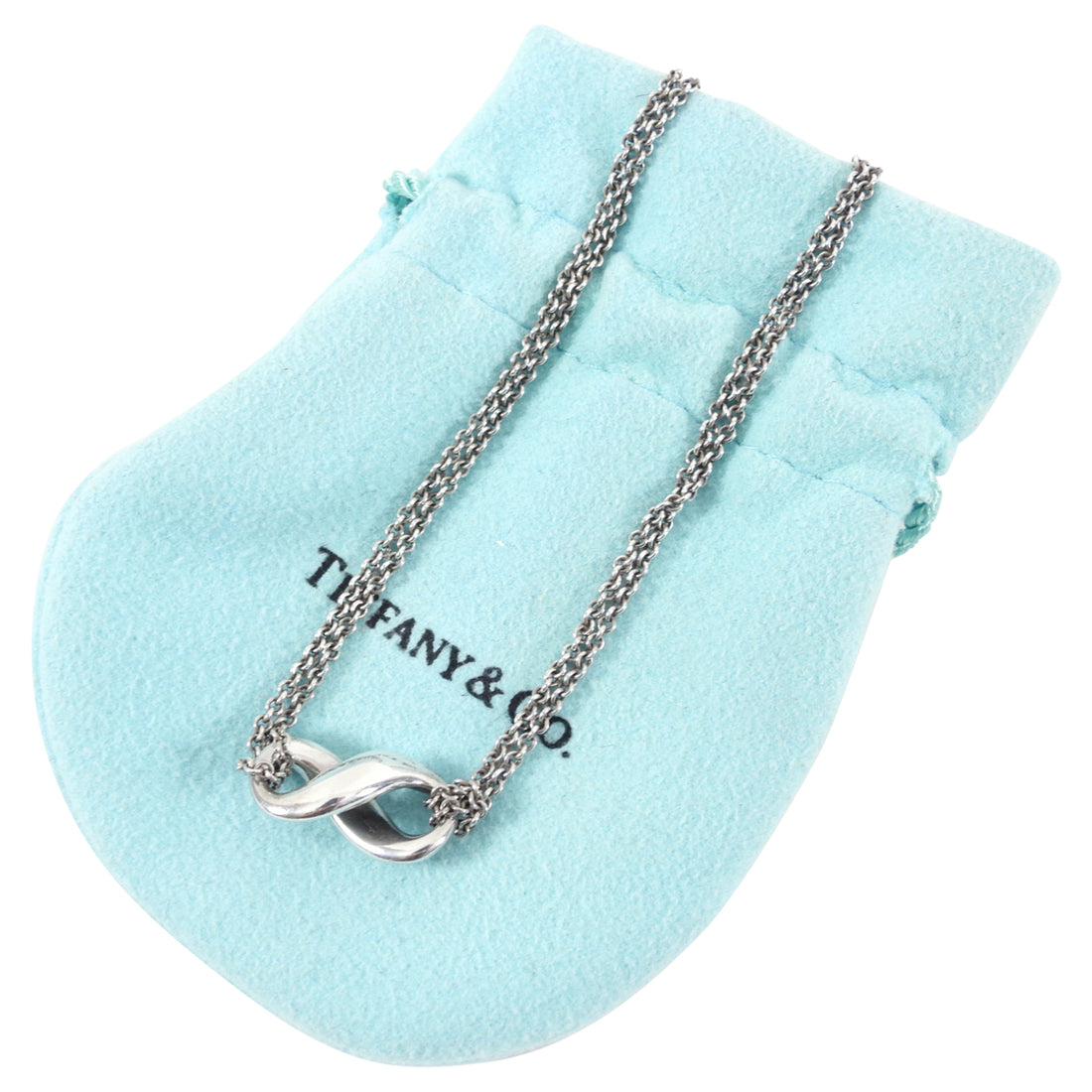 Tiffany & Co.  Sterling Silver Infinity Chain Necklace