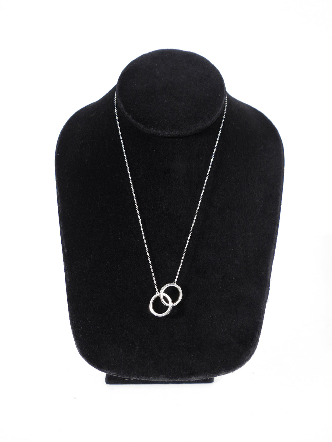 Tiffany and Co.  Sterling Silver Interlocking Circles Pendant Necklace