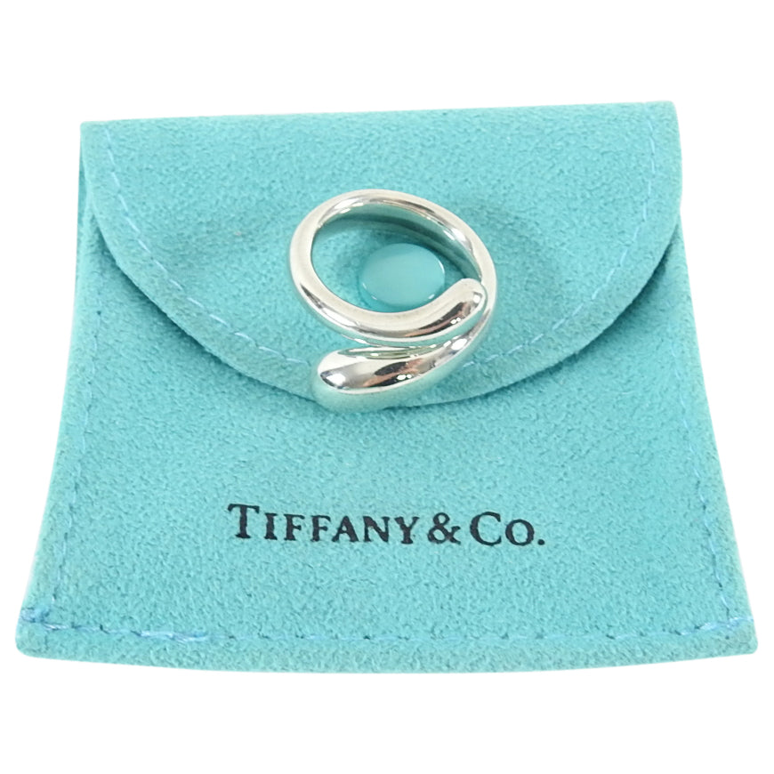 Tiffany & Co. Elsa Peretti Sterling Silver Tear Drop Ring - 6.5