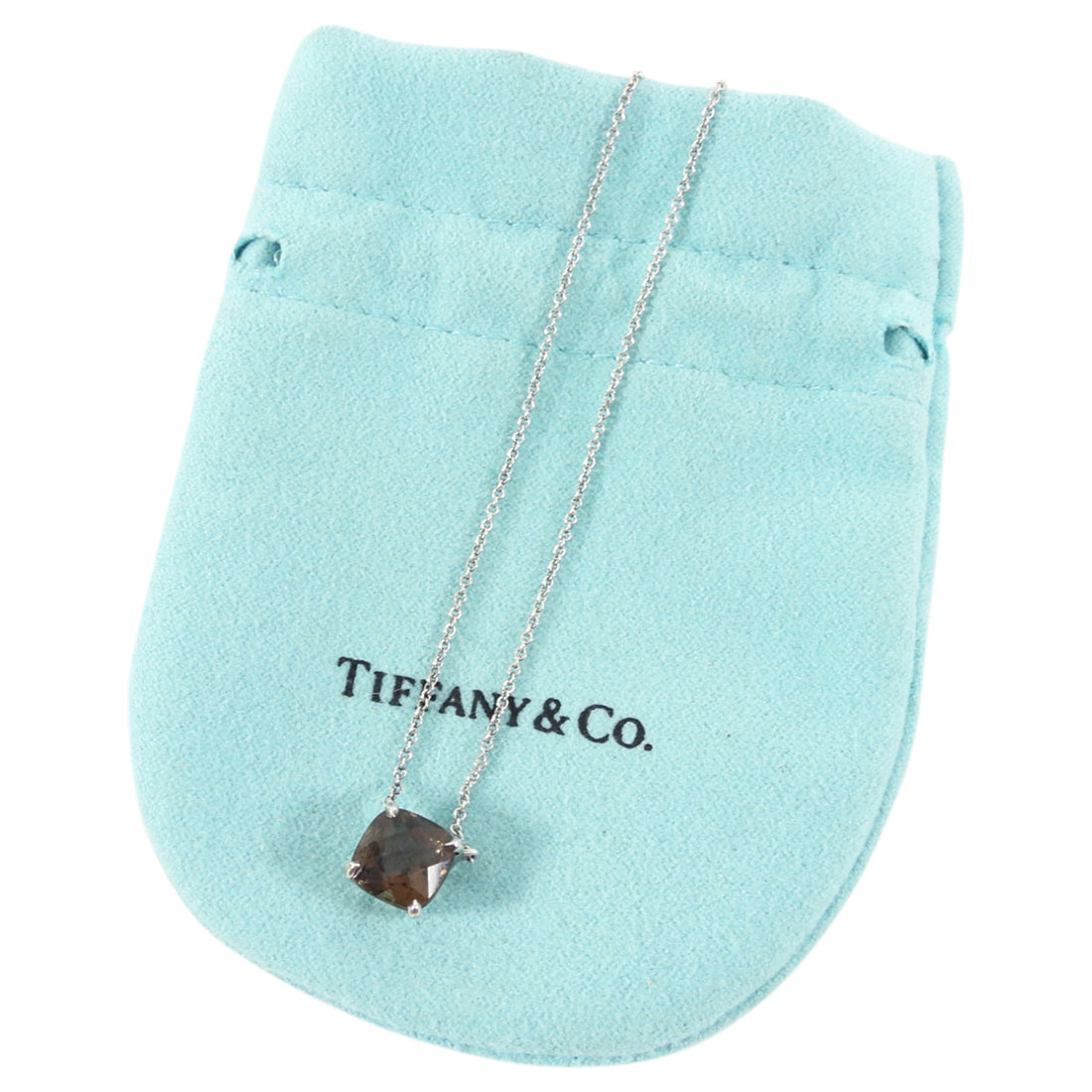 Tiffany & Co. Smoky Topaz Sparklers Pendant Necklace