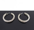 Tiffany & Co.  Sterling Silver Medium Somerset Hoop Earrings