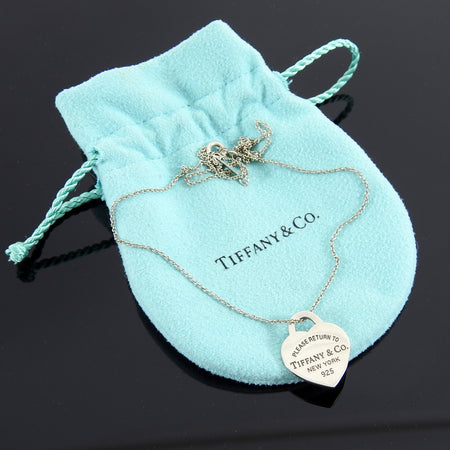 Tiffany and Co. Sterling Silver Heart Peandant Necklace