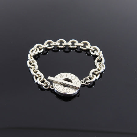Tiffany and Co. Sterling Silver Toggle Chain Bracelet