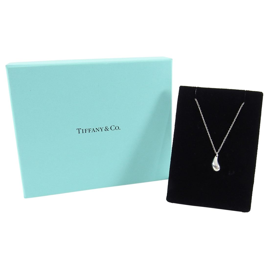 Tiffany & Co. Elsa Peretti Sterling Silver Tear Drop Pendant Necklace