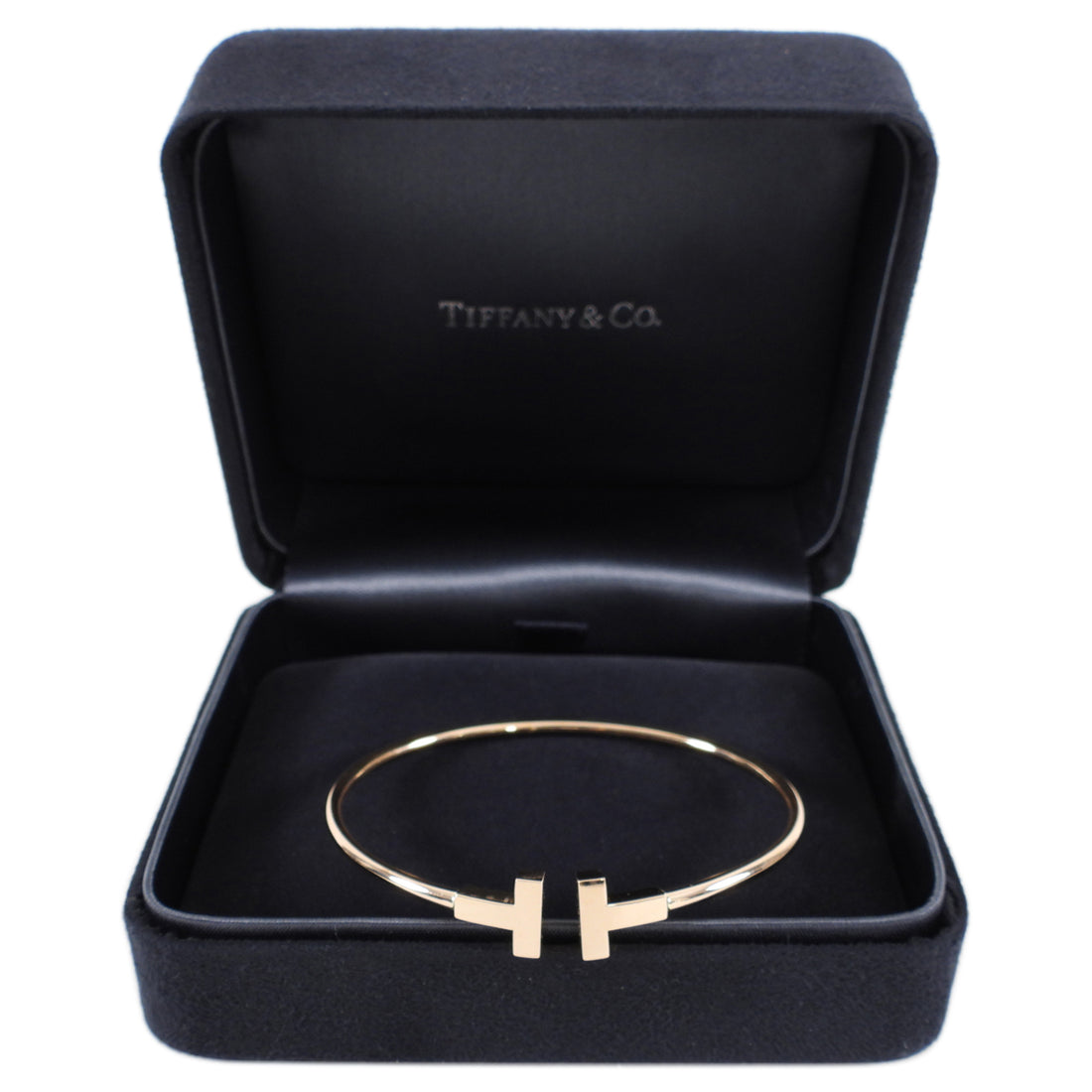 Tiffany & Co. 18k Rose Gold T Wire Bracelet 