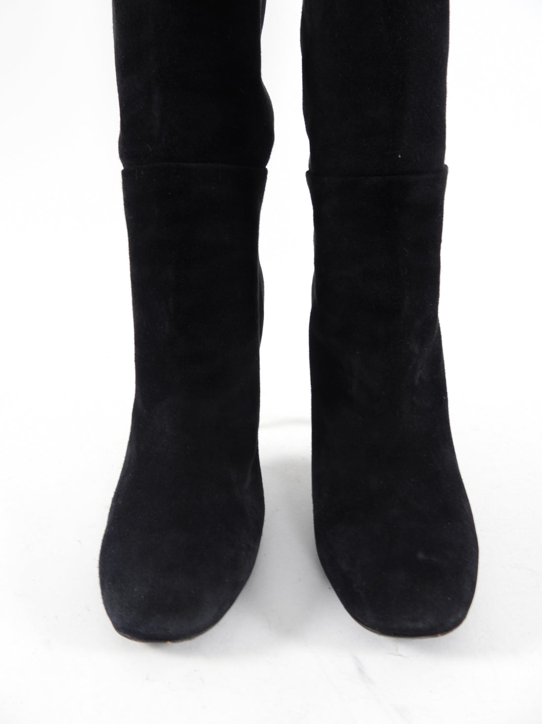 Tom Ford Black Suede Tall Boot - 6