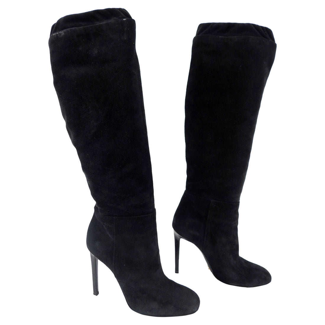 Tom Ford Black Suede Tall Boot - 6