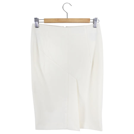 Tom Ford Ivory Silk Short Pencil Skirt - IT40