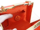 Tory Burch Laken Red Resin Hard Shell Evening Clutch Bag