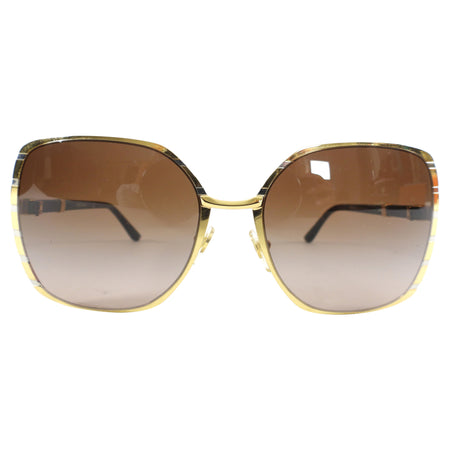 Tory Burch Oversized Square Gold Frame Sunglasses