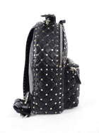 Valentino Black Leather and Gold Rock Stud Small Backpack