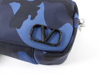 Valentino Blue Camo Nylon Shoulder Bag