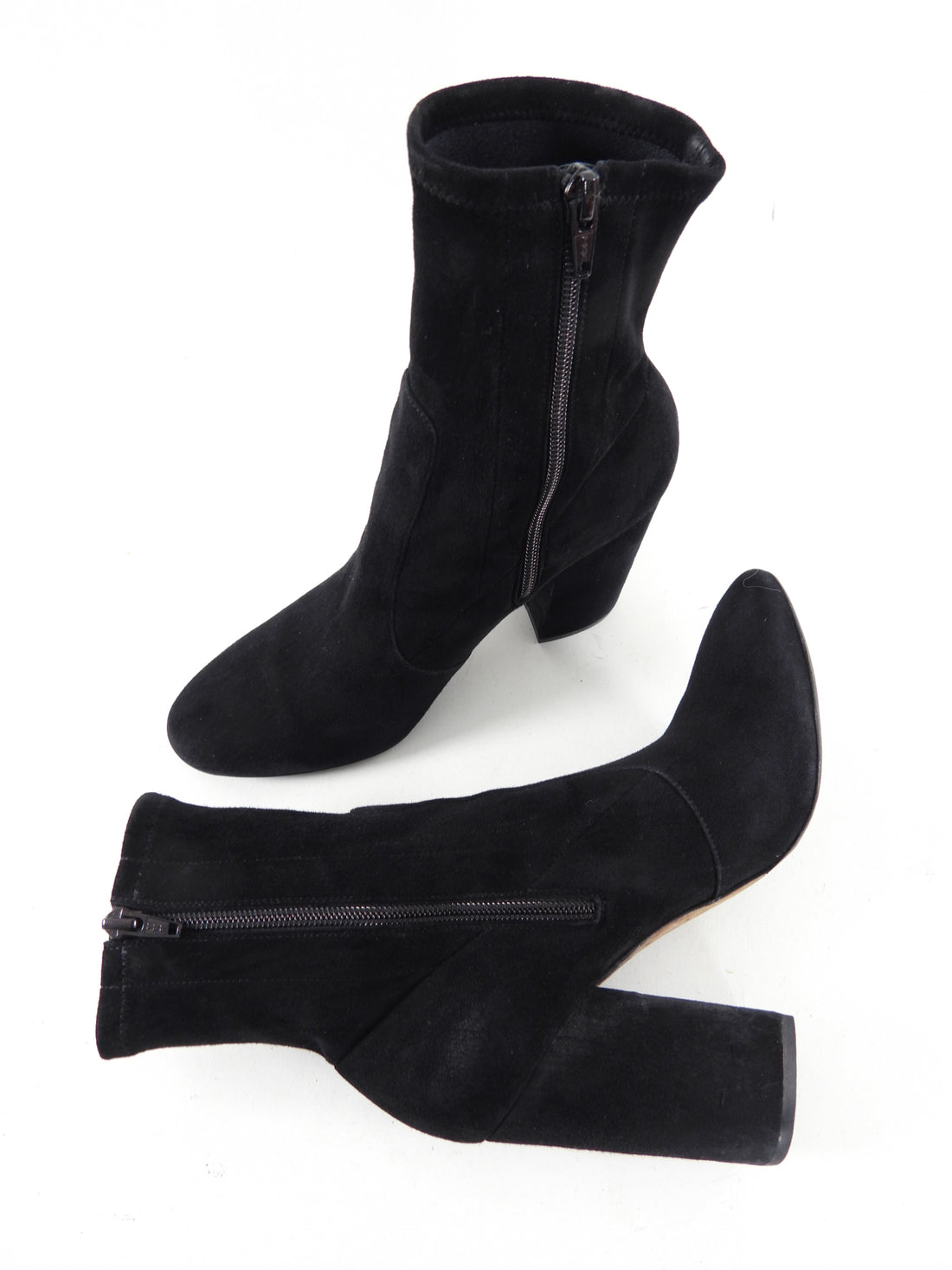 Valentino Black Suede Ankle Boot - 40