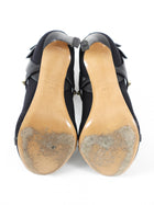 Valentino Black Stretch Sock Rock Stud Ankle Boots - 37.5