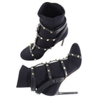 Valentino Stretch Sock Rock Stud Cage Ankle Boot - 40