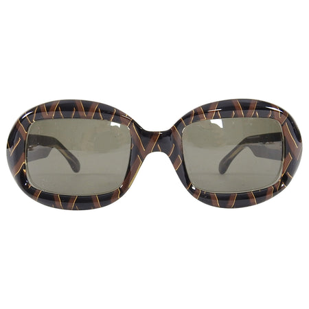 Valentino Vintage Brown V Logo Sunglasses 5009