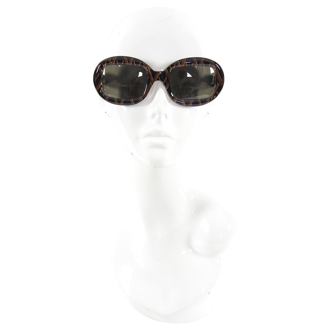 Valentino Vintage Brown V Logo Sunglasses 5009