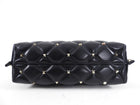 Valentino Black Quilted Candystud Shoulder Bag