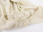 Valentino Cream Dotted Fine Knit Crop Cardigan Sweater - S (4 / 6)