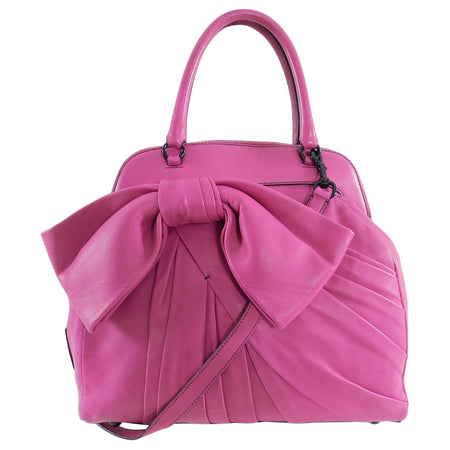 Valentino Fuchsia Pink Bow Bondage Bag