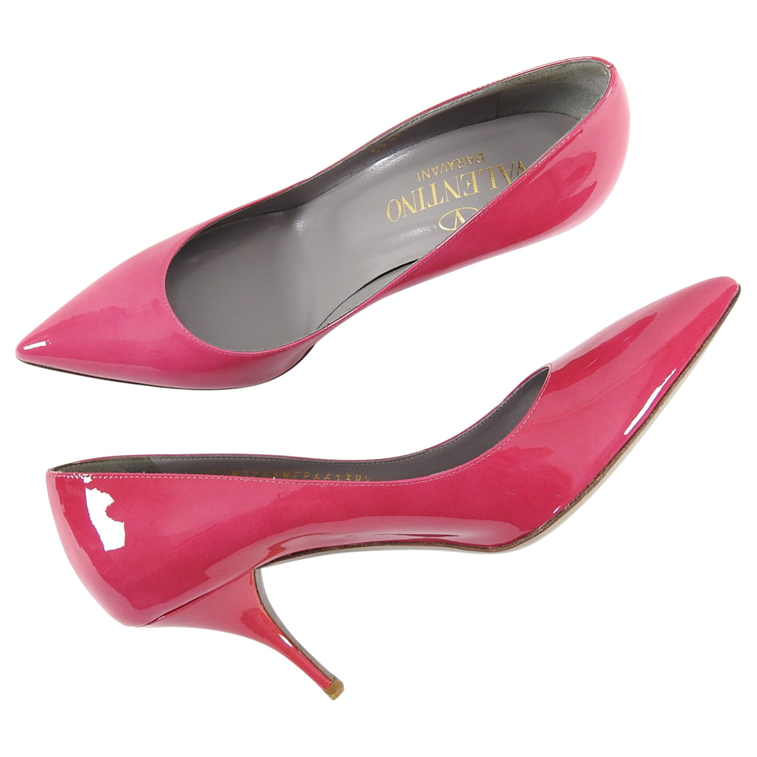 Valentino Hot Pink Ombre Patent Leather Pumps Heels - 38.5 / 8