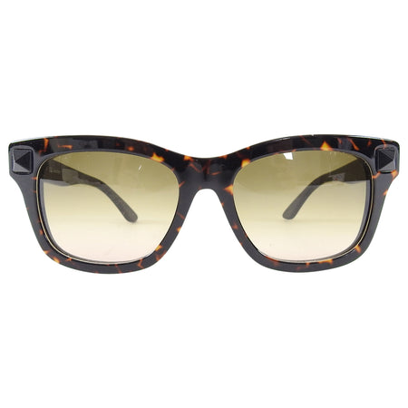 Valentino Dark Brown Tortoise Rock Stud Sunglasses V670S