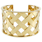 Verdura 18k Yellow Gold Criss Cross Cuff Bracelet