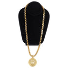 Versace Gold Chain Medusa Medallion Necklace