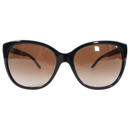 Versace Black Sunglasses with Gold Studs at Arms