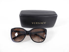 Versace Black Sunglasses with Gold Studs at Arms