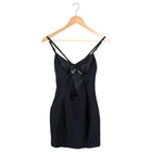 Versace Jeans Vintage Black Rayon Dress w Jewel Detail - XS